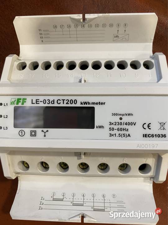 Licznik energii LE03d CT200 przekładniki TI100 Pozostałe Bielsko-Biała sprzedam