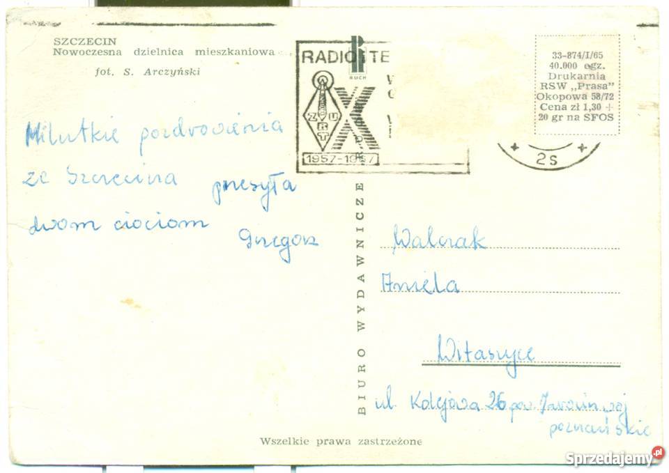 Stare zdjęcie pocztówka fotografia widokówka Antykwariat Ostrów Wielkopolski