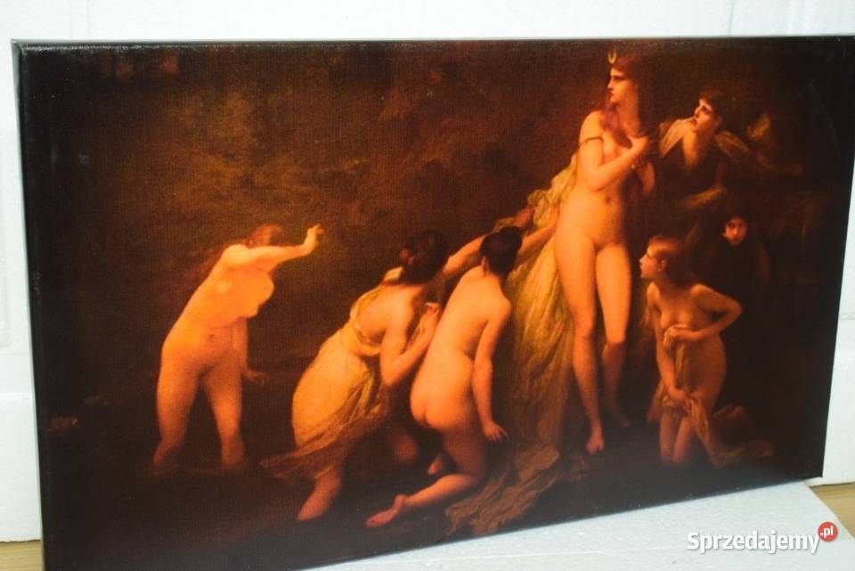 Joseph Lefebvre Zaskoczenie Diany 1879 Antyki, Sztuka, Kolekcje Chełmno
