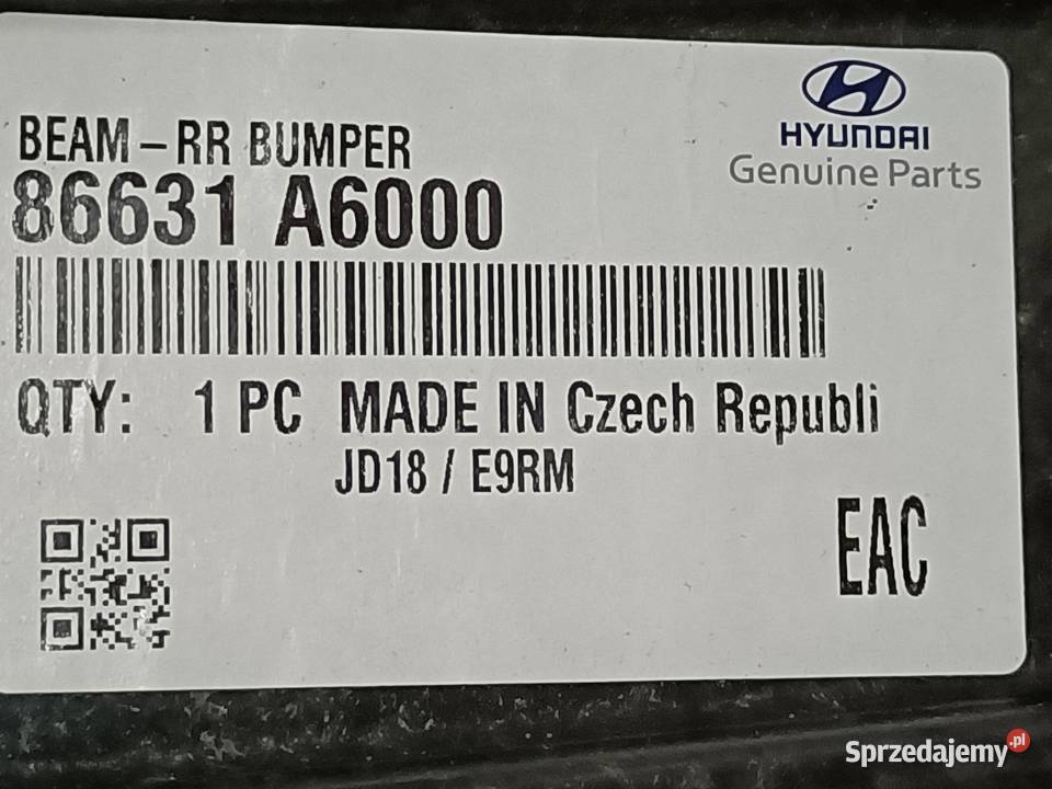 HYUNDAI I30 II 5DR BELKA WZMOCNIENIE ZDERZAKA wielkopolskie Pleszew sprzedam