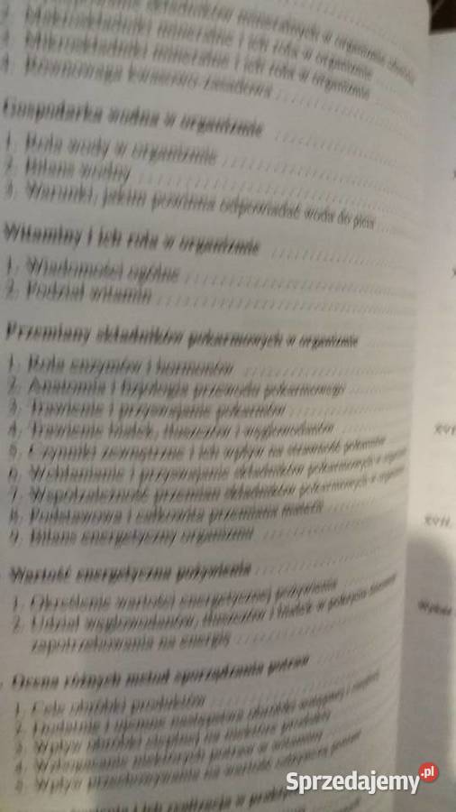Podstawy żywienia człowieka Flis Konarzewska mazowieckie Warszawa