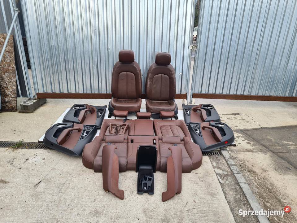FOTEL FOTELE SKÓRA AUDI A6 C7 SEDAN KOMBI BRĄZ