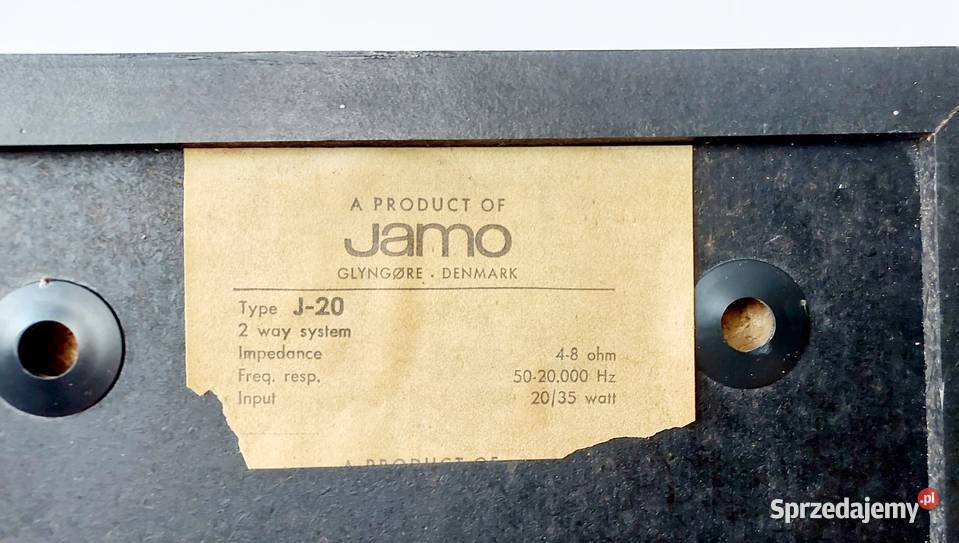 JAMO J20 Duńskiej Kolumny Vintage Głośniki SEAS Starachowice sprzedam
