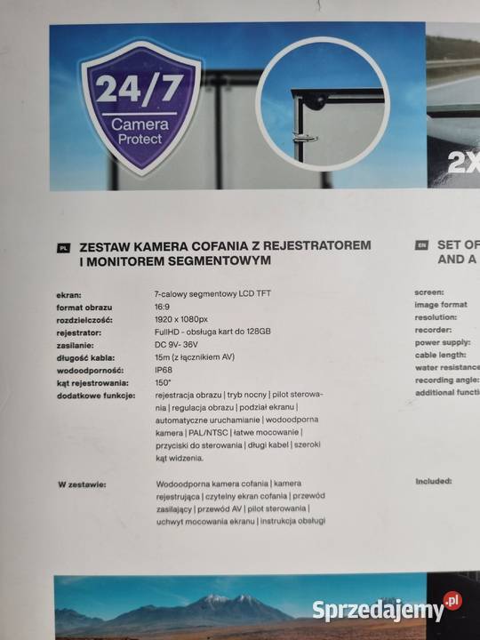 Kamera cofania z wideorejestratorem Vordon GPS i akcesoria Sokolniki-Las