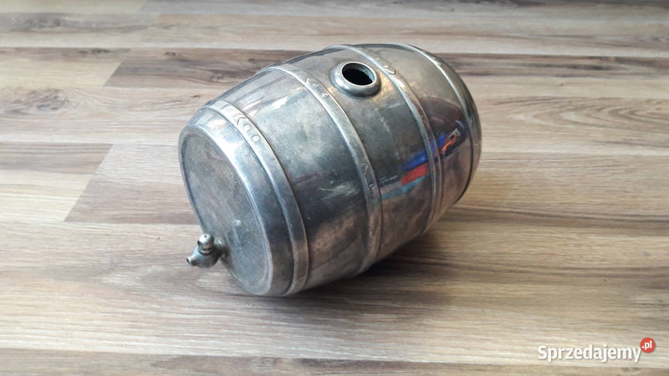 Stara małą platerowana beczka beczułka z pomorskie