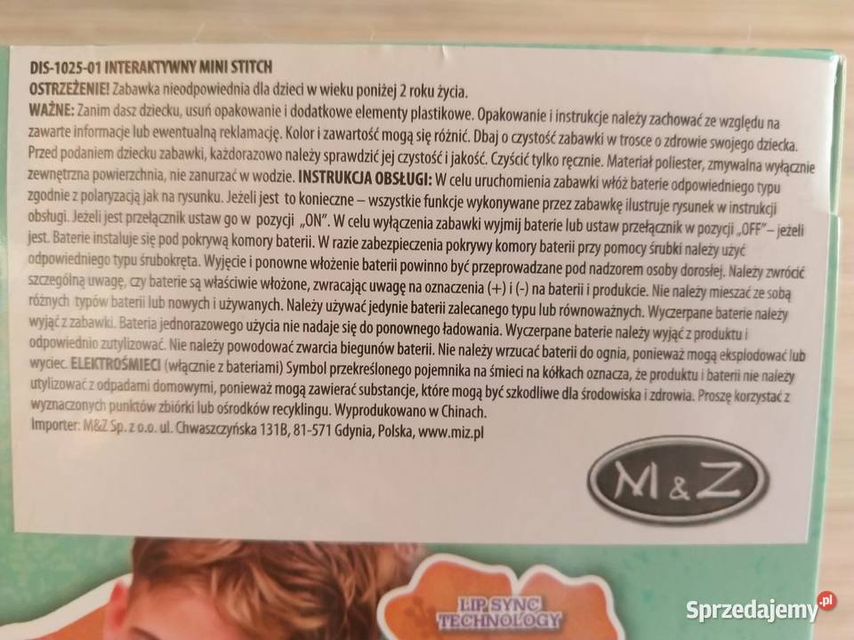 NAJTANIEJ Stitch Chatty Zabawka Interaktywna 30 Maskotki sprzedam