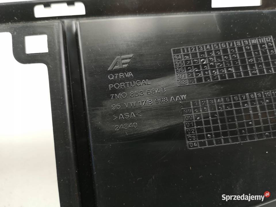 KRATKA ZDERZAKA PRAWY PRZÓD VW SHARAN I 9500 ASO
