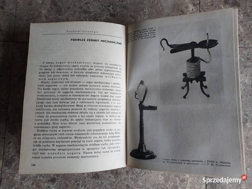 Książka Dzieje zegara Ludwik Zajdler 1980r Antykwariat