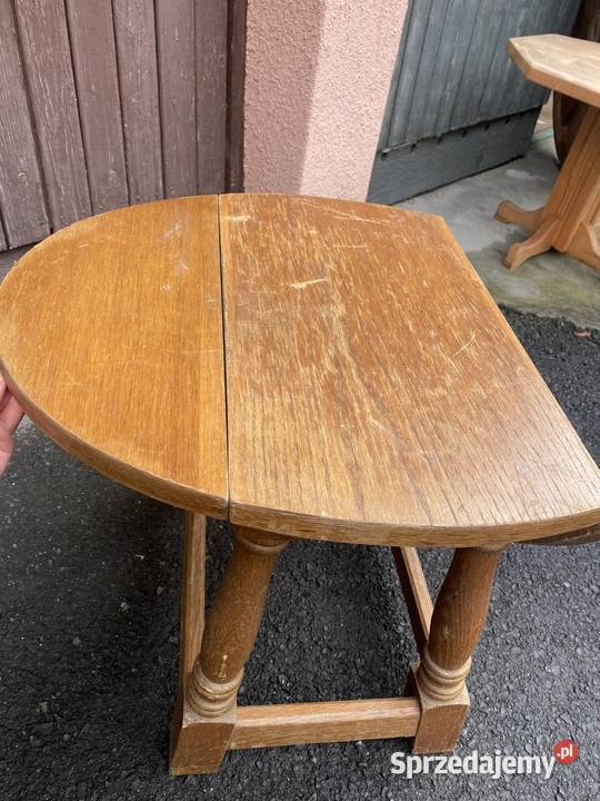 drewniany stolik składany/ drewniany klapak/ stolik kawowy d