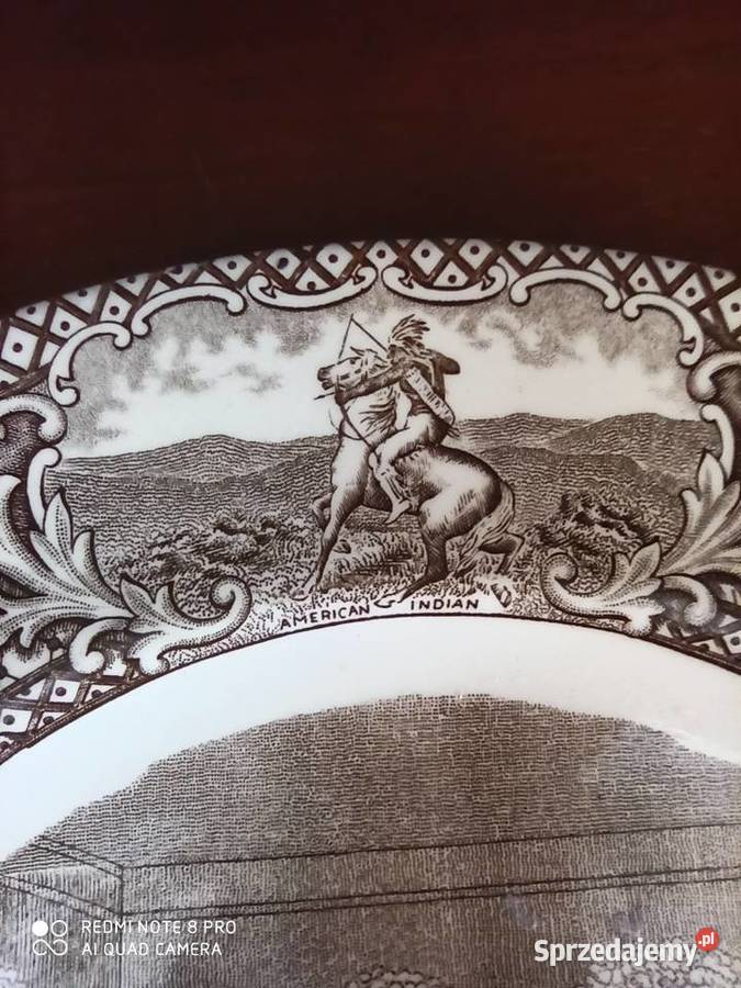 Patera z obrazem The Miriagge of Pocahontas Gdańsk
