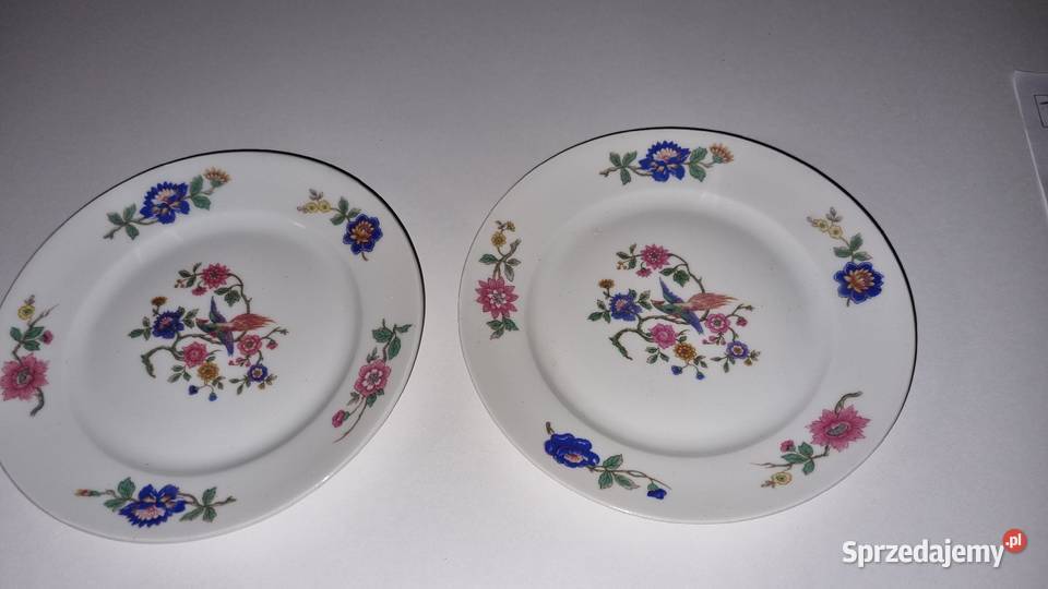 Talerze Deserowe Porcelana Francuska 2 sztuki