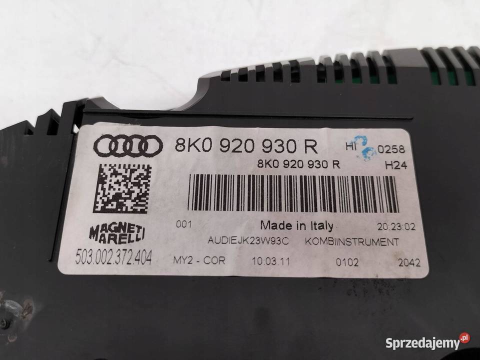 LICZNIK 8K0920930R Audi A4 IV 20082015 B8