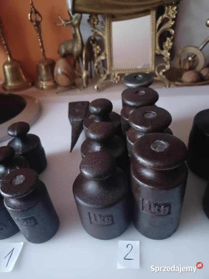 Stare metalowe odważniki Poznań sprzedam