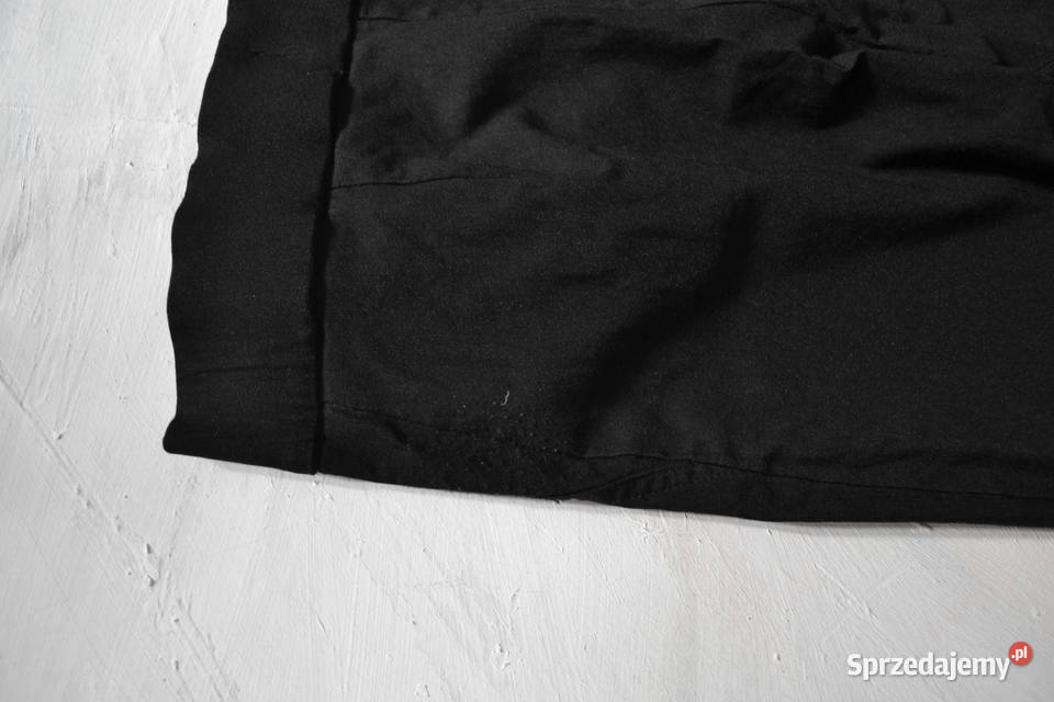 czarne spodnie eleganckie slim fit na okazję Spodnie Warszawa