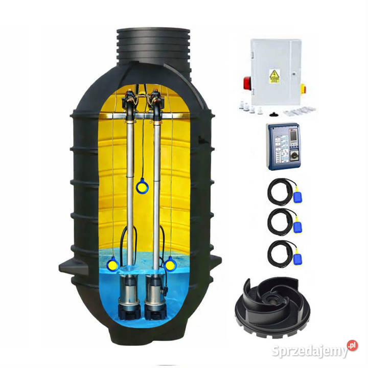 PRZEPOMPOWNIA DWUPOMPOWA DN1200 H3100 PEDROLLO Wrocław