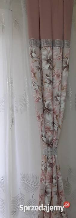 Zasłony pudrowy róż Mława