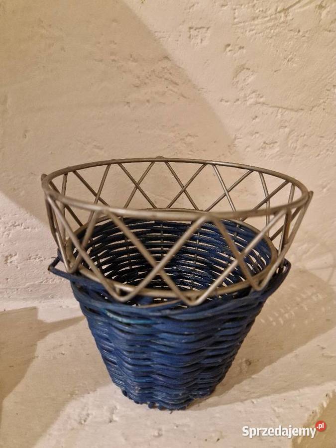 KOSZYK ze szklanym dzbankiem na oliwę Stojaki na wino Lublin