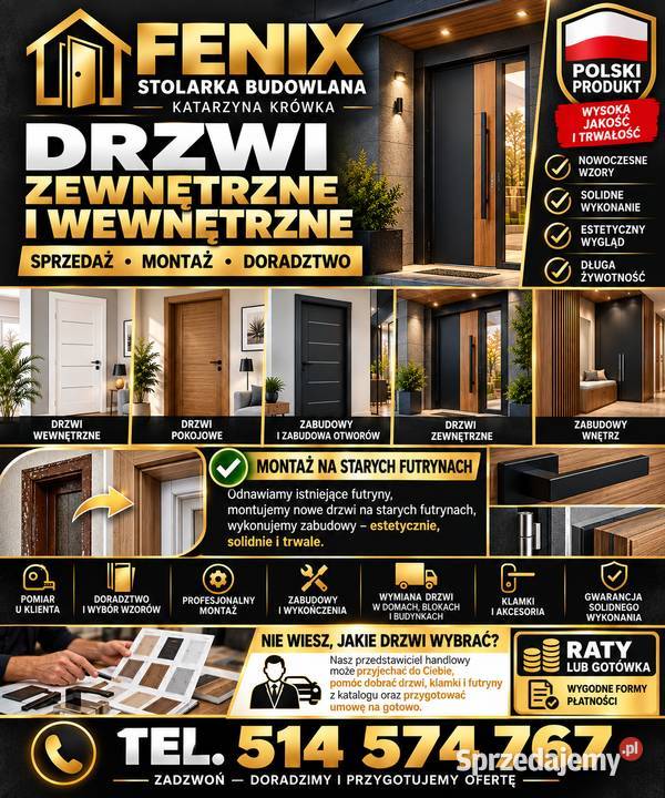 Montaż drzwi Wymiana drzwi wejściowe i Kozy