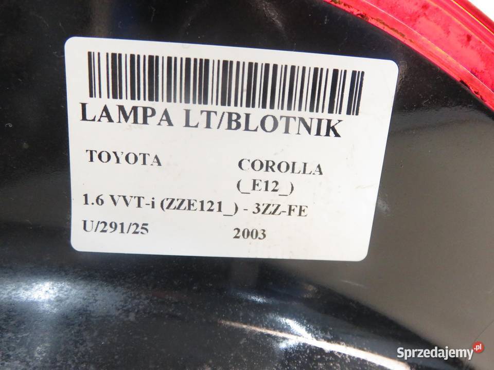 LAMPA LEWA TYLNA TOYOTA COROLLA E12 sprzedam