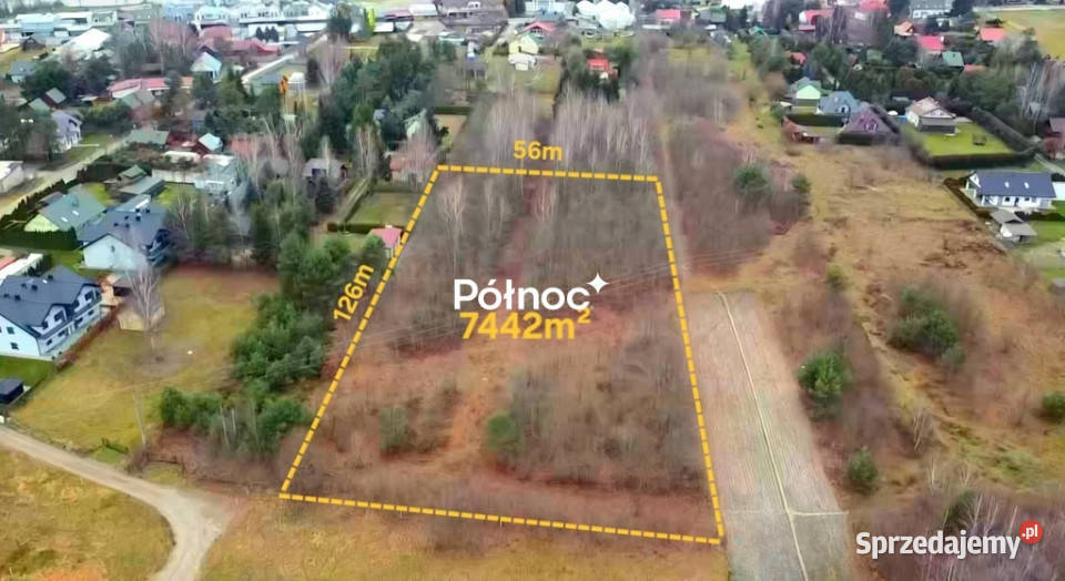 Działka budowlana jeziorem Białym na sprzedaż Okuninka