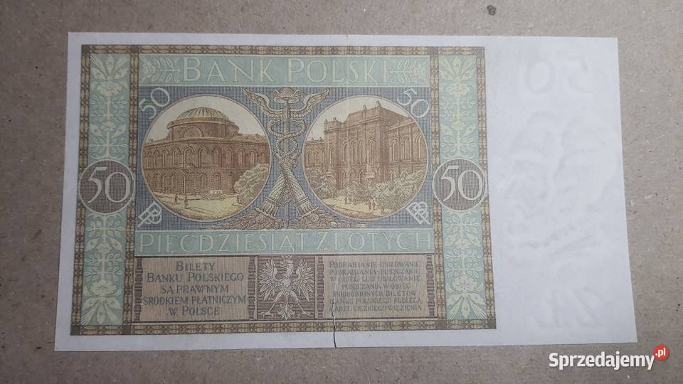 RZADKOŚĆ 50 złotych 1925 s AG Warszawa