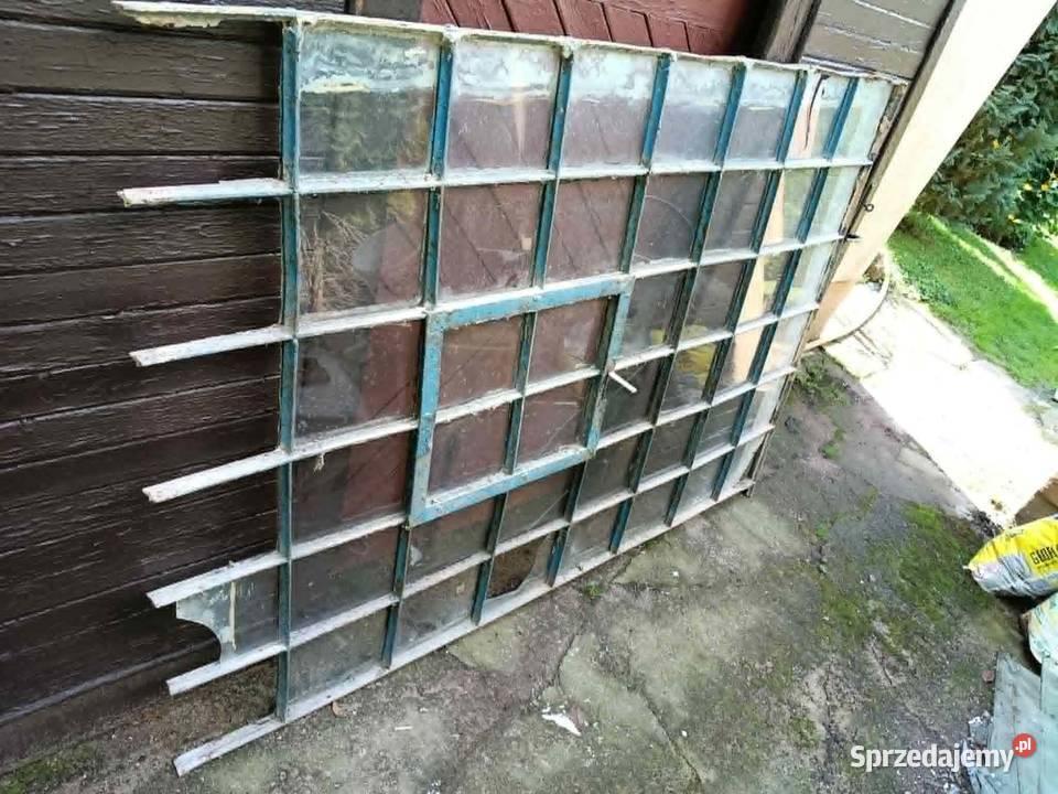 Stare okno metalowe industrialne loft szybki Okna ścienne Łódź sprzedam