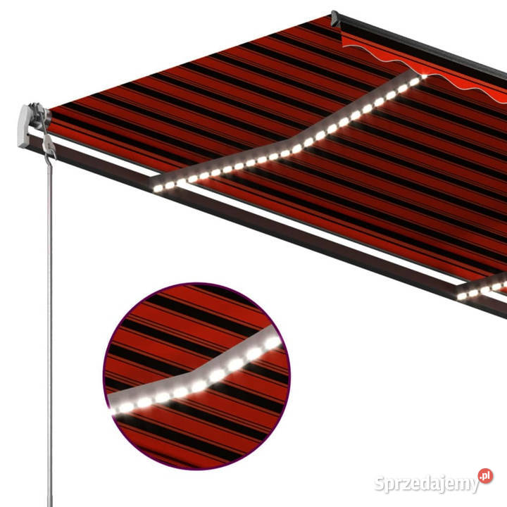 Ręcznie zwijana markiza z LED 3x25 m sprzedam