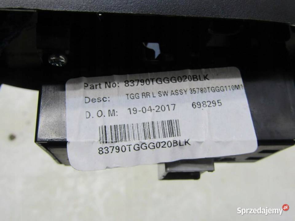 PRZYCISK PANEL SZYBY LEWY TYŁ LEWE TYLNE HONDA