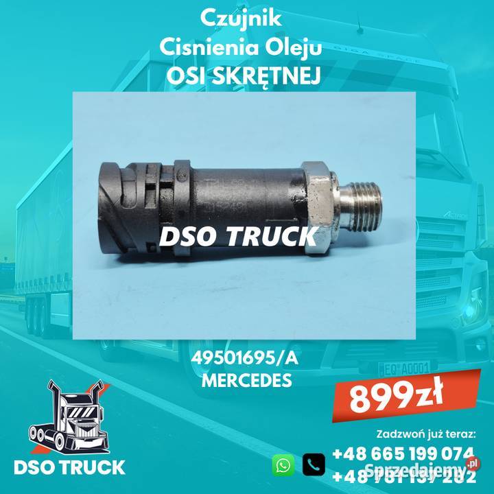Czujnik Cisnienia Oleju OSI SKRĘTNEJ 49501695A sprzedam