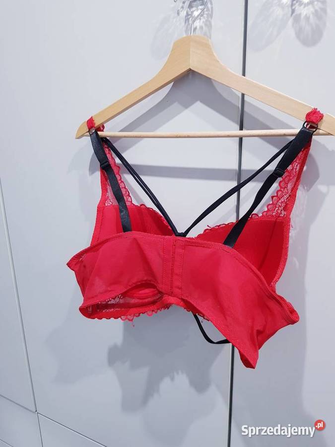 Biustonosz damski z ozdobnymi paseczkami 85cm Dąbrowa Górnicza