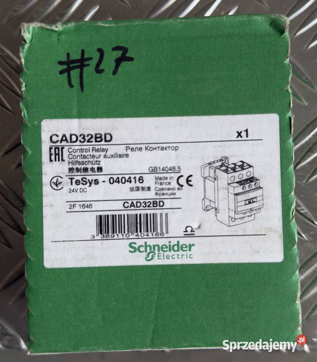 Stycznik 24V DC 9A Schneider TeSys Nowy CAD32BD Szczecin