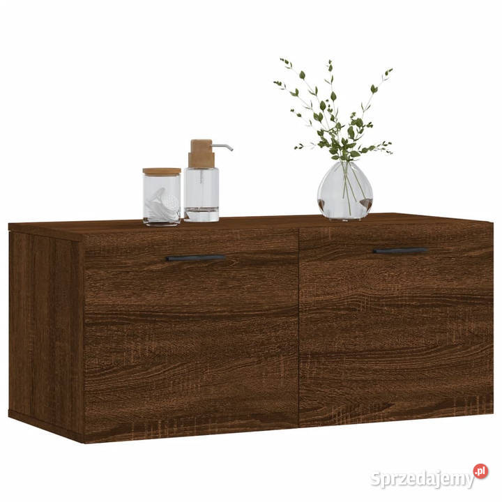 Szafka wisząca brązowy dąb 80x365x35 WM830099 mazowieckie Warszawa