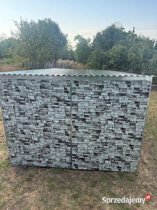 Garaż blaszany 3x5 imitacja kamień Kraków