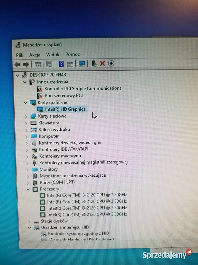 Komputer HP rp5800 i32120 HDD250GB WIFI Klasy Core i3 Rymanów
