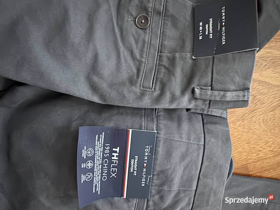 Tommy Hilfiger DENTON 1985 CHINO bawełna elastan Rozmiar XXL Dąbie