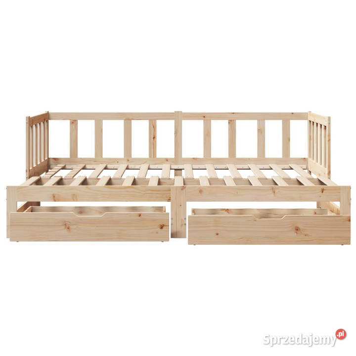 Sofa rozsuwana z szufladami bez materaca 90x190 Warszawa sprzedam