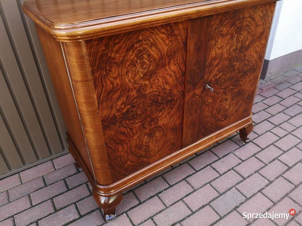 Komoda Pomocnik ARTDECO Orzech Stara Antyk Swarzędz