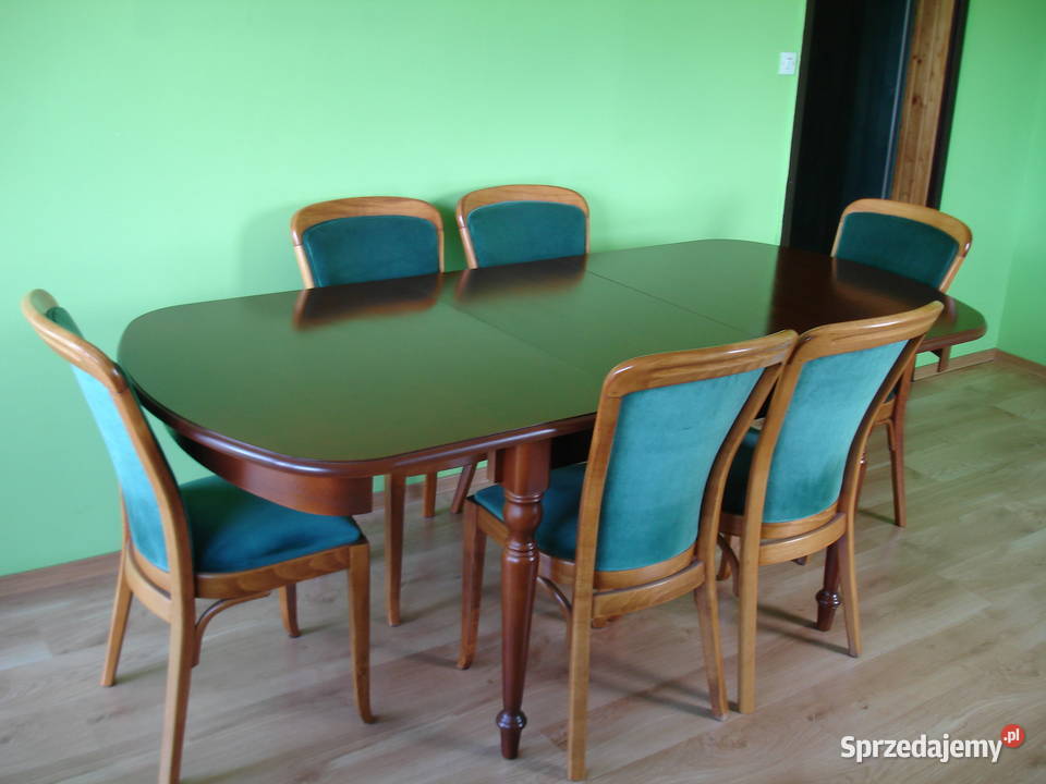 Stół krzesła Bydgoskie Fabryki Mebli Louis Zawiercie