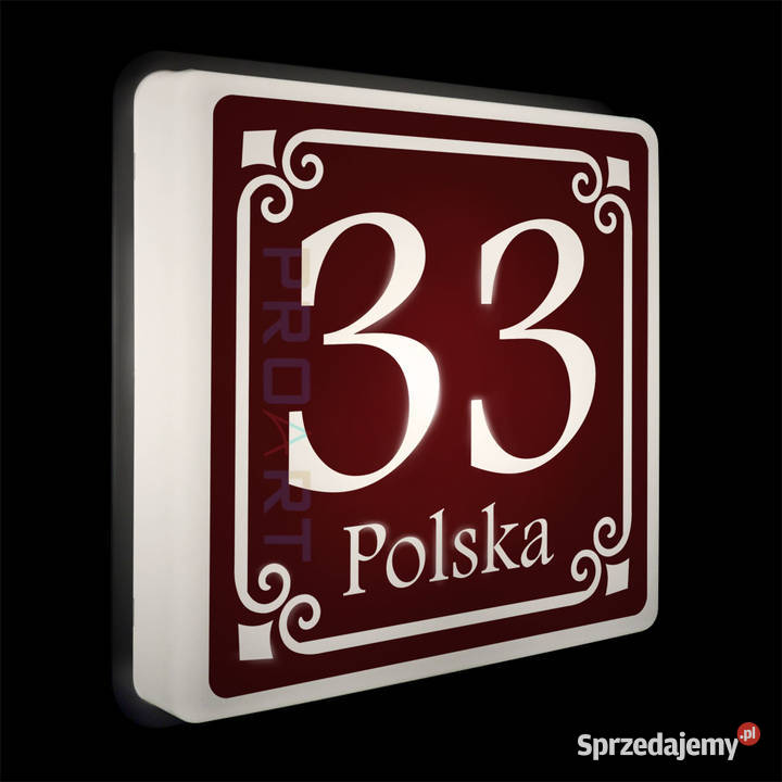 LED PODŚWIETLANY NUMER NA DOM TABLICZKA ADRESOWA Wrocław