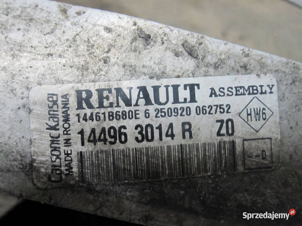 DACIA SANDERO II LIFT 20r intercooler 144963014R
