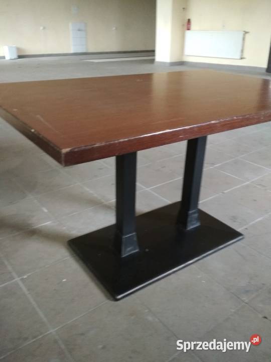 Stół masywny na stopi żeliwnej 80x120 Strzegom