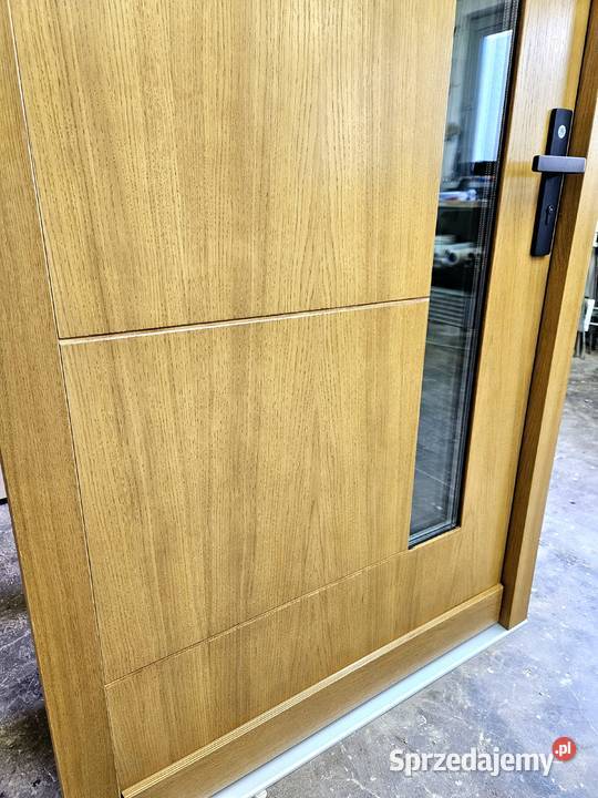 Drzwi DŁUGOSZ zewnętrzne nowoczesne drewniane Sieradz sprzedam