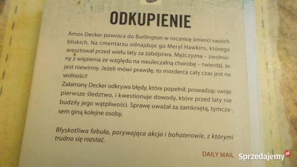 David Baldacci Odkupienie Kraków sprzedam