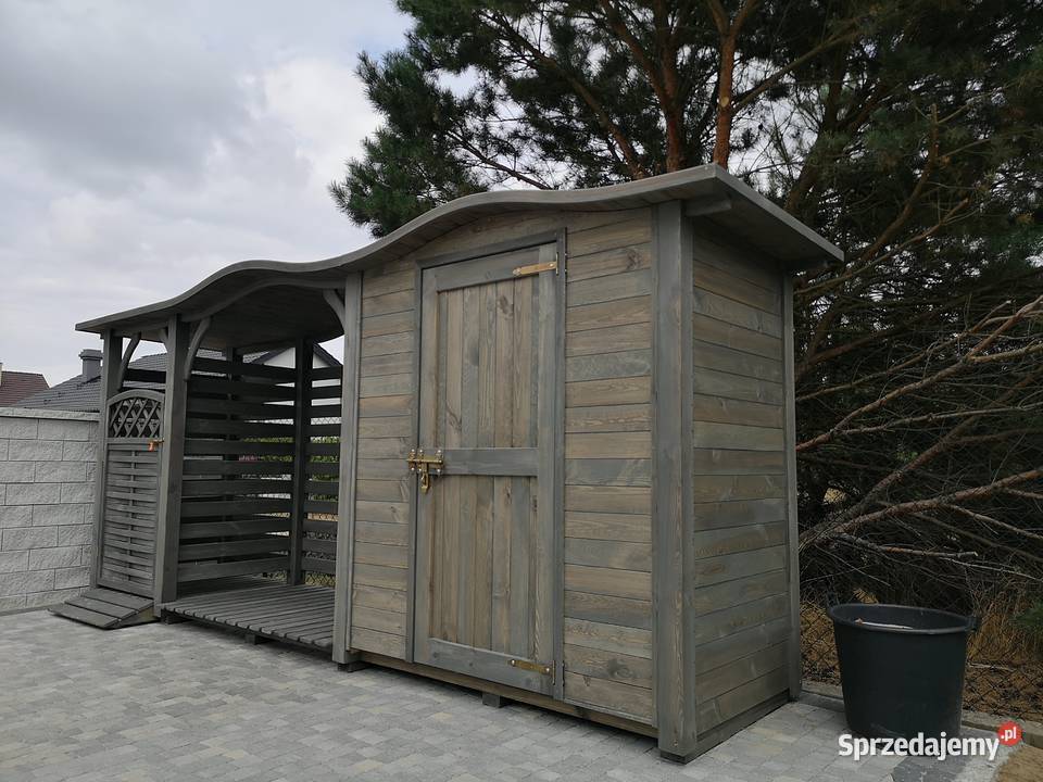 Domek narzędziowy drewutnia zadaszenie na kosz Dom i Ogród Kalety