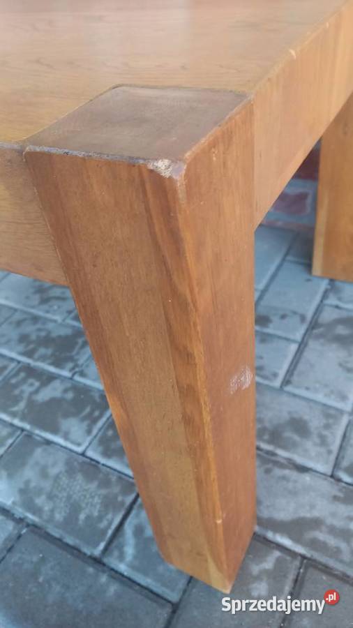 Dębowy stolik kawowy kwadratowy HH 723 Gawroniec