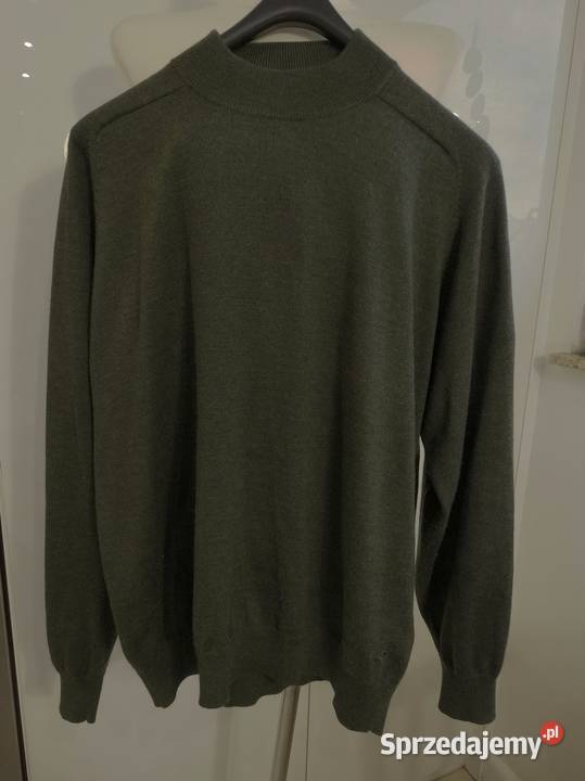 Sweter Męski Wełniany 50 Wełna Merino Pulower Łomża