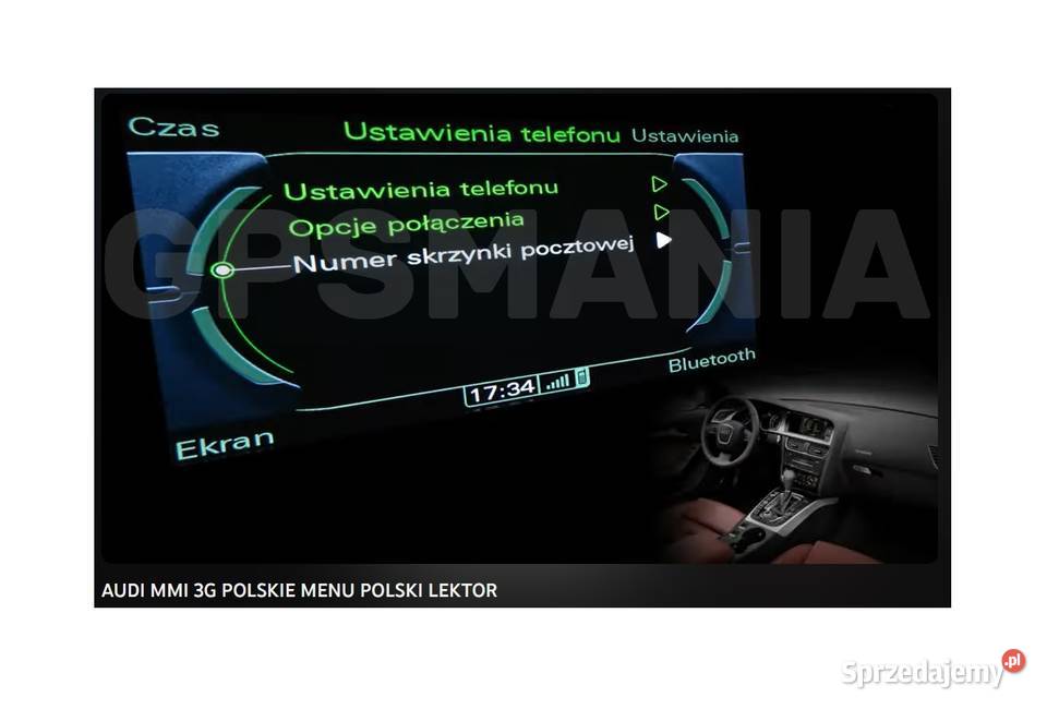 NAWIGACJA AUDI MMI 3G HIGH POLSKIE MENU POLSKI