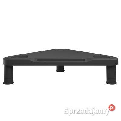 vidaXL Narożna podstawka pod monitor czarna