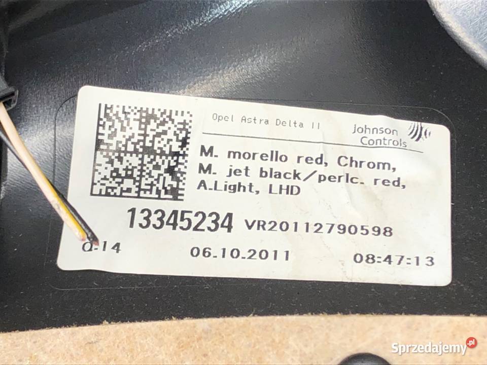 BOCZEK DRZWI PRAWY PRZÓD OPEL ASTRA J Hatchback sprzedam