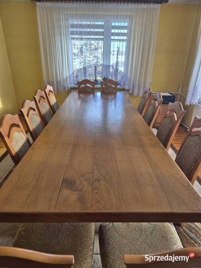 Stół z litego dębu 110300 Grubość 5 Meble Trzyciąż